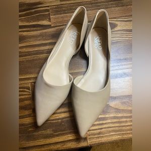 Franco Sarto Taupe Leather Flats Size 9M